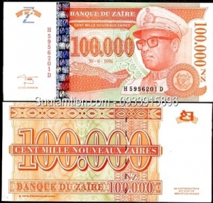 Zaire 100000 Makuta 1996