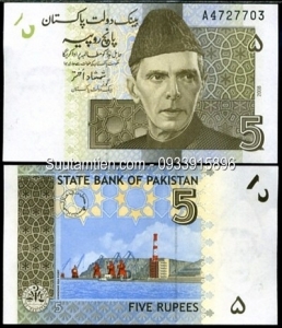 Pakistan 5 rupees 2008