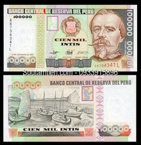 Peru 100000 Intis 1989