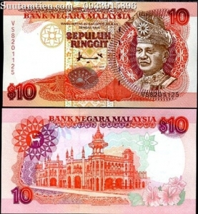 Malaysia 10 Ringgit 1995