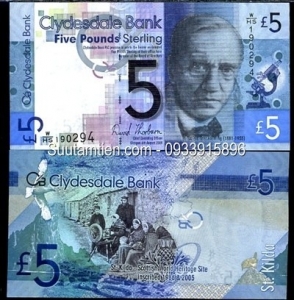 Scotland - Clydesdale Bank - 5 pounds - 2009