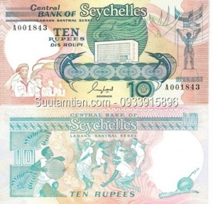 Seychelles 10 rupees 1989