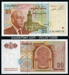 Morocco - Ma-rốc 20 Dirhams 1996