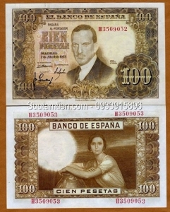 Spain 100 pesetas 1953
