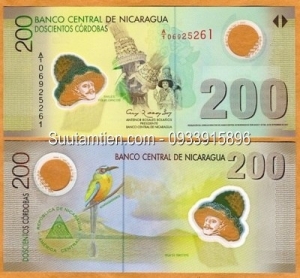 Nicaragua 200 cordobas 2009 polymer