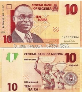 Nigeria 10 Naira 2009 polymer