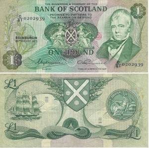 SCOTLAND 1 POUND 1971 (P111a)
