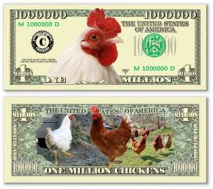 1 triệu đô con gà