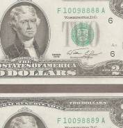 2 usd 1976 8888 - 8889