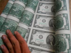 2 usd uncut Dính liền 32 tờ