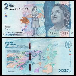 Colombia 2000 2,000 Pesos, 2015(2016)