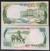 VNCH 100 ĐỒNG CON TRÂU 1972 AU/UNC