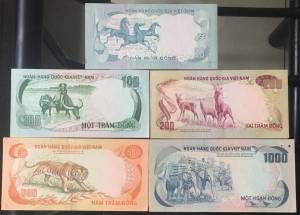 BỘ TIỀN VNCH 1972 AUNC - BỘ THÚ