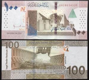 Sudan 100 Pounds UNC 2019