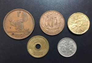Set 5 đồng xu may mắn nhất