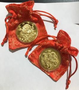 Xu Niken Hình Con Rồng Mạ Vàng