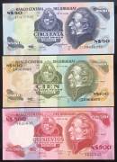 Uruguay-bo-3-to-50-100-500-UNC-AUNC-1980-1985