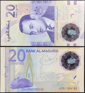 Morocco 20 Dirhams UNC New Polymer 2019