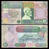 Libya-10-Dinars-AUNC-2002