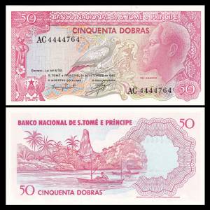 Saint Thomas & Prince 50 Dobras UNC 1982