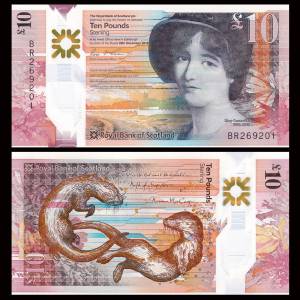 Scotland 10 Pounds 2016 VF -Polymer