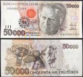 Brazil-50000-Cruzeiros-UNC-1993