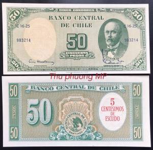 Chile 50 Pesos UNC 1960-1961