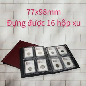 Album PCCB đựng được 16 thẻ hoặc hộp đồng xu giám định