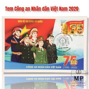 Bưu Thiếp Cực Đại MC Card Bộ Tem Công An Nhân Dân Việt Nam phát hành 2020