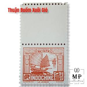 Tem lẻ Đông Dương với hình ảnh Thuận Buồm Xuôi Gió.