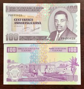 Burundi 100 Francs 2011 UNC P-44b