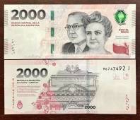 Argentina 2000 Pesos 2023 UNC NEW