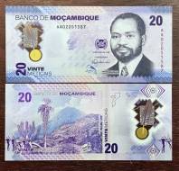 MOZAMBIQUE 20 METICAIS 2024 POLYMER NEW P155 UNC - MỚI 100%