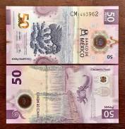 Mexico 50 Pesos 2023 POLYMER UNC - MỚI 100%