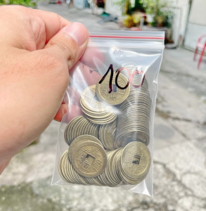 Đồng Xu Ngũ Đế Phong Thuỷ Combo Túi 100 Xu Cổ Âm Dương