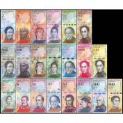 Full Bộ 21 tờ Venezuela mới đẹp lung linh kỷ niệm, sưu tầm, biếu tặng Lì Xì Tết độc đáo