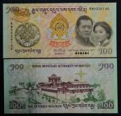 Tờ tiền BHUTAN 100 NGULTRUM 2011