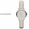 BURBERRY The Classic Round Diamond Accent White Leather Strap Ladies Watch BU10105 Authentic