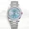 Rolex Day-Date Platinum Ice Blue Bracelet 228396TBR-0002