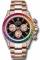 Rolex Daytona Rainbow Baguettes Rose Gold Black Dial 40mm 116595RBOW