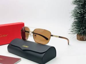 KÍNH MẮT NAM CAO CẤP CARTIER - CARTIER T8201018 GOLD BROWN