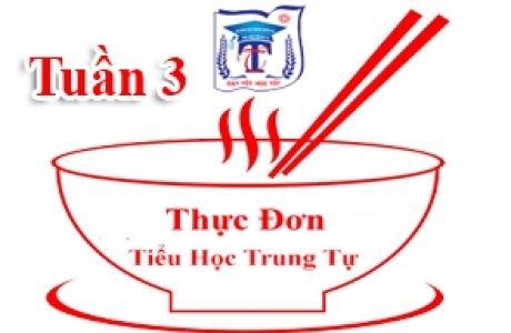 Thực đơn bán trú T3