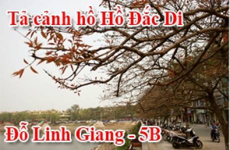 Tả cảnh hồ Hồ Đắc Di