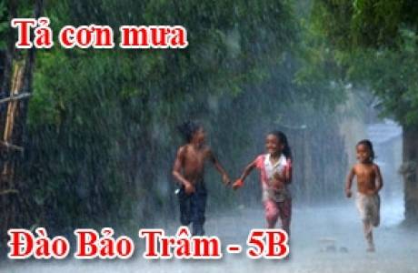 Tả cơn mưa