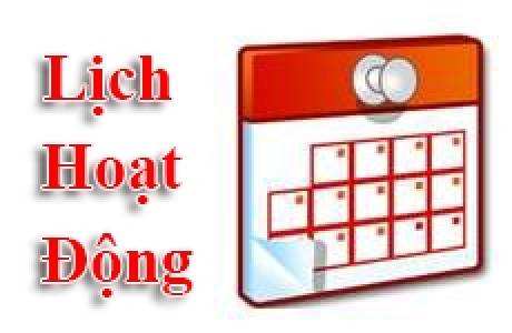 Lịch hoạt động tháng 5 - 2017
