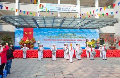 LỄ GẮN BIỂN CÔNG TRÌNH TRƯỜNG TIỂU HỌC TRUNG TỰ