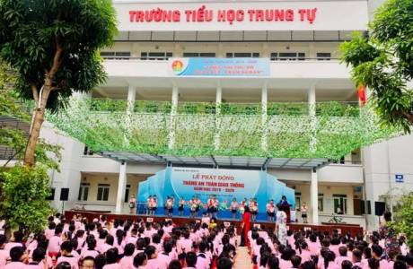 LỄ PHÁT ĐỘNG THÁNG AN TOÀN GIAO THÔNG NĂM HỌC 2019 - 2020