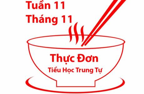 THỰC ĐƠN ĂN BÁN TRÚ T11 2019