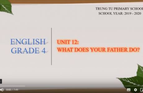 E-learning tiếng Anh Lớp 4