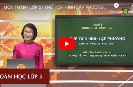 Bài dạy trên truyền hình ngày 14/4/2020 - Toán - Lớp 5